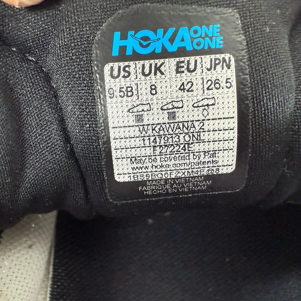 Hoka Kawana 2 Running Shoes Women Size 9.5 B Walking Comfort‎ Neutral Black